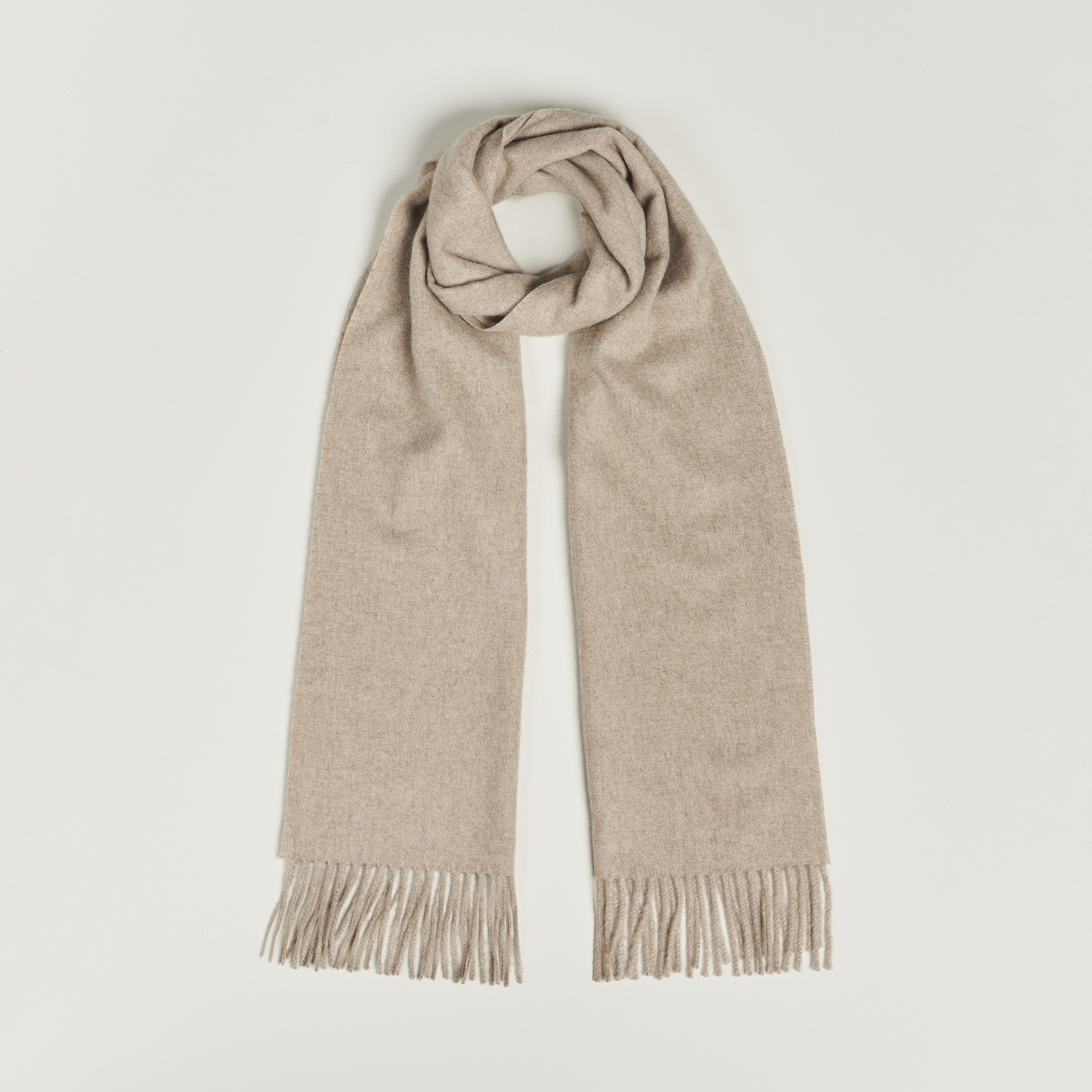 Piacenza Cashmere Cashmere/Silk Glencheck Scarf Grey/Yellow at CareOfCarl.c