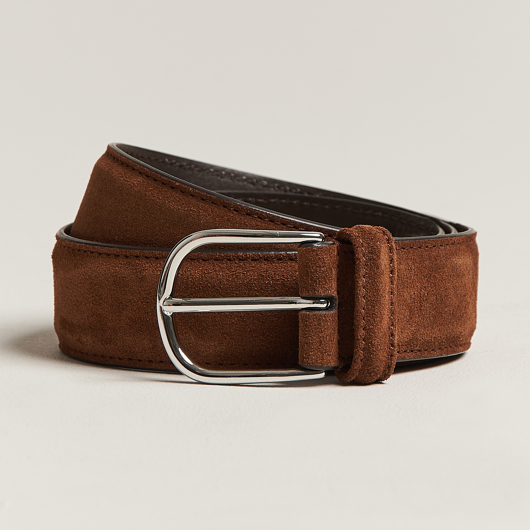 Brown Suede Belt|211178102