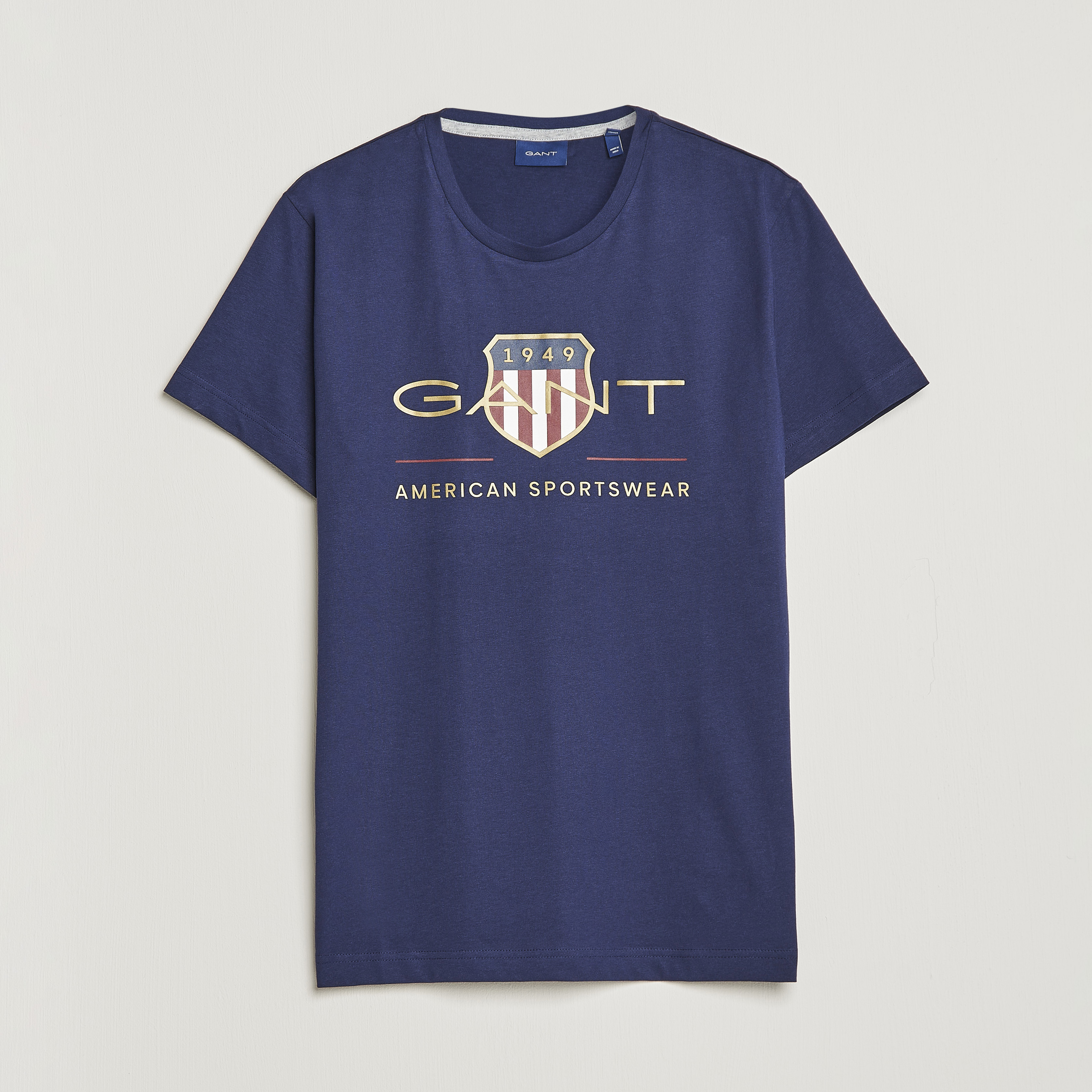 GANT Archive Shield Logo T-Shirt Evening Blue at CareOfCarl.com