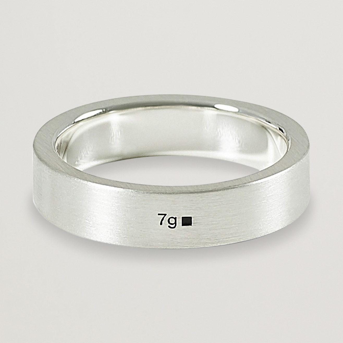 LE GRAMME Ribbon Brushed Ring Sterling Silver 7g at CareOfCarl