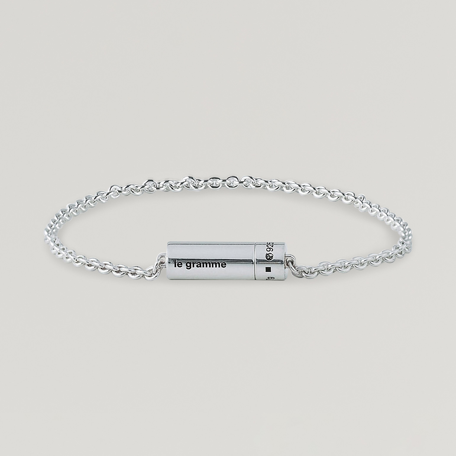 LE GRAMME Chain Cable Bracelet Sterling Silver 7g at CareOfCarl.com