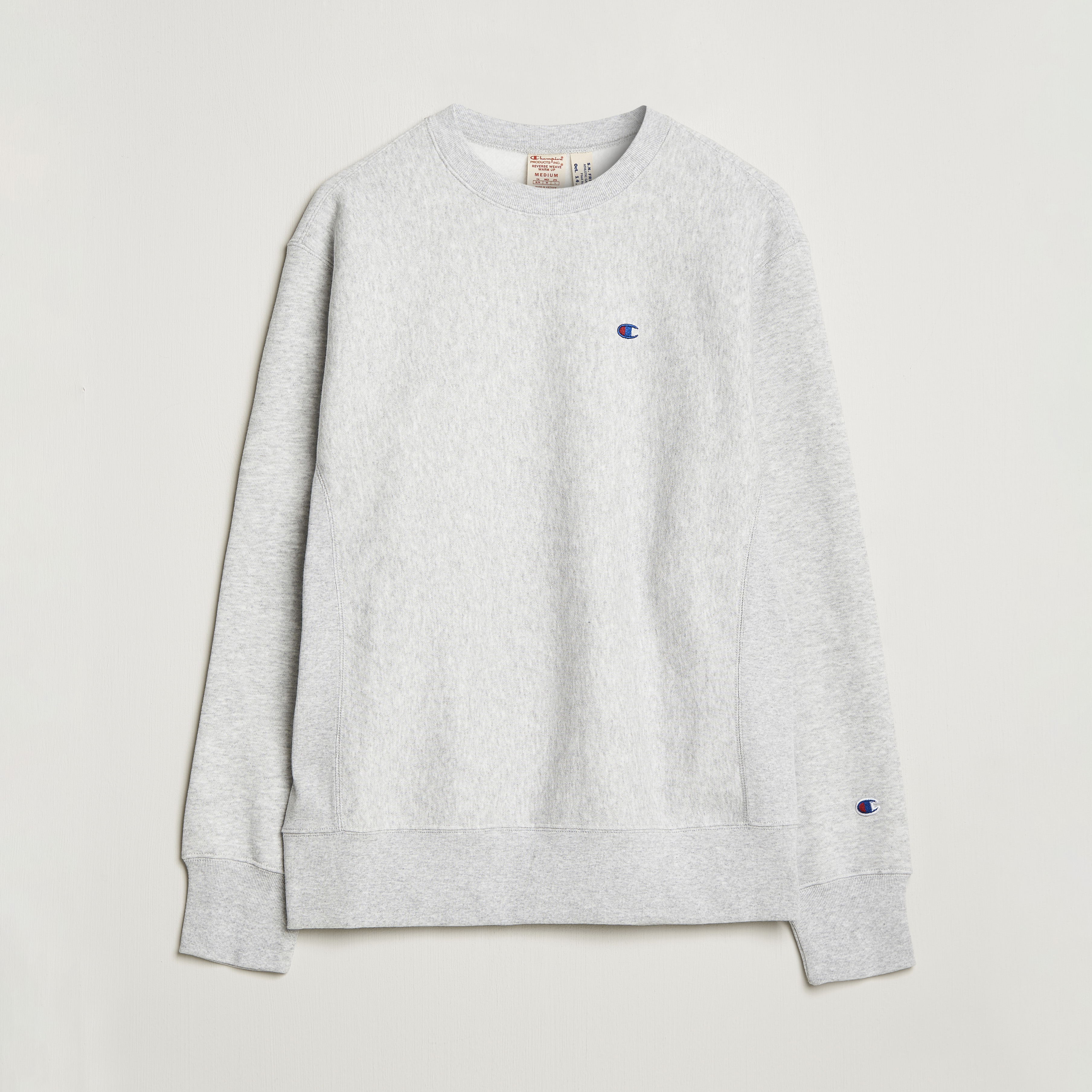 Champion sweater grey crew neck cheap knitting