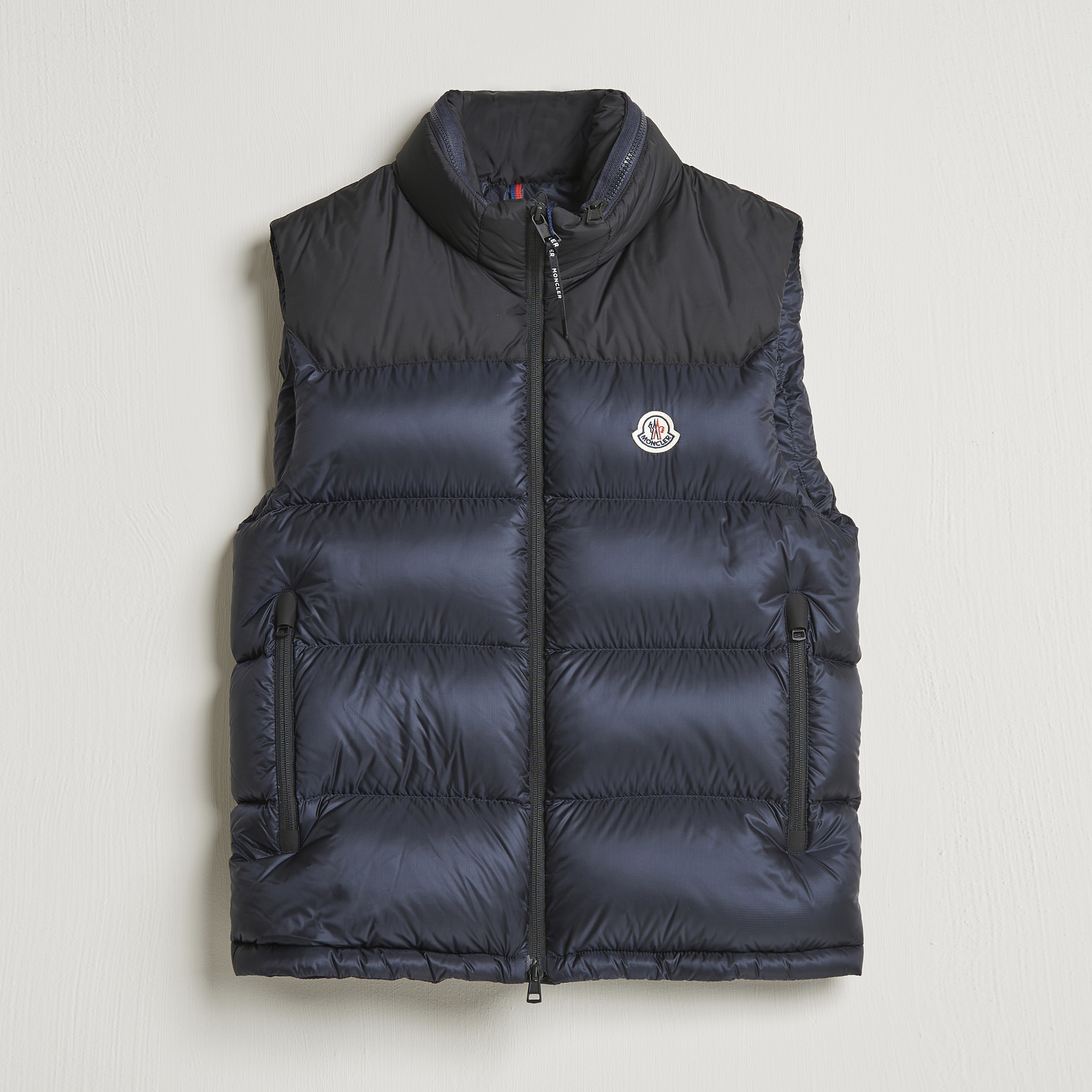 Moncler Ophrys Down Vest Black/Navy at CareOfCarl.com