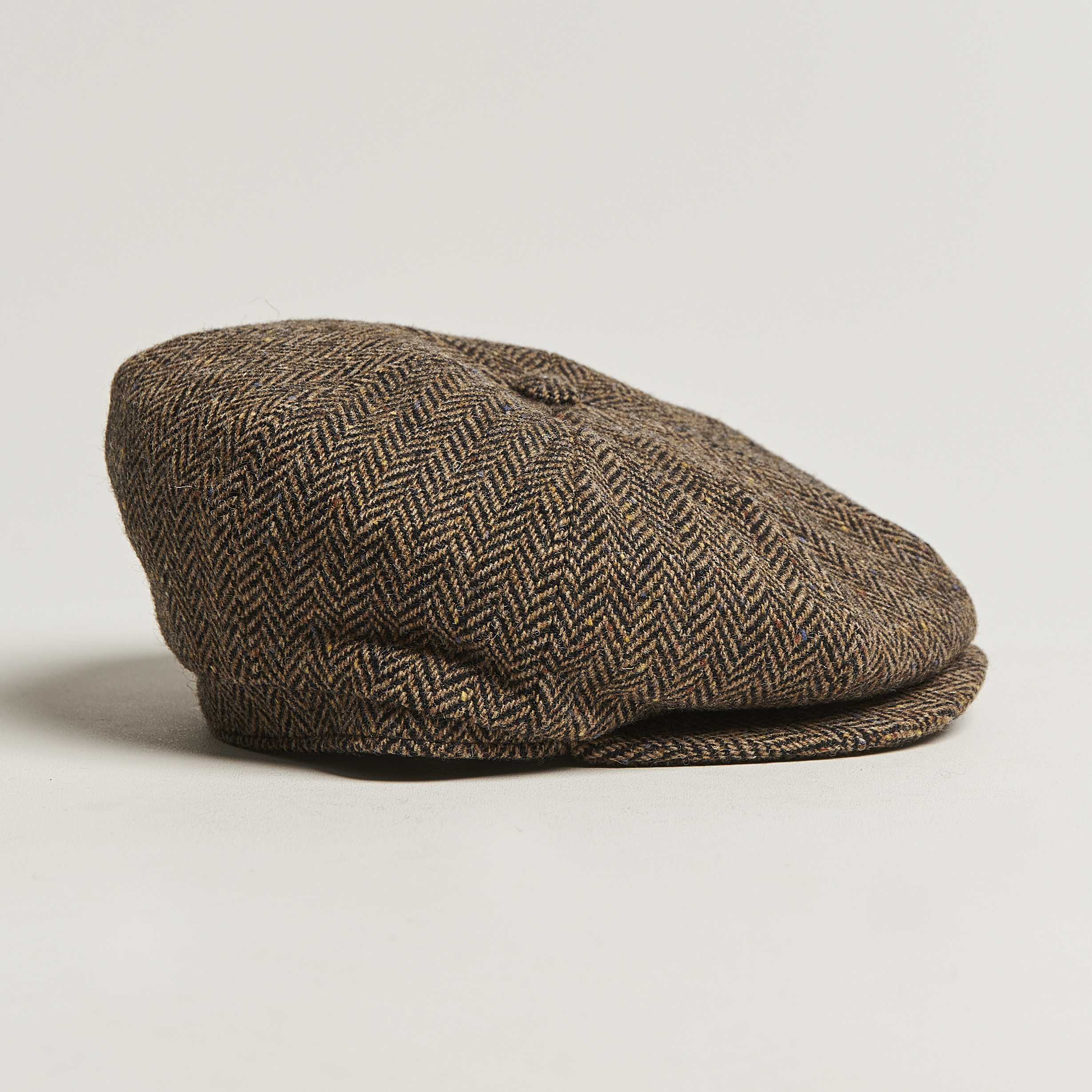 Lock & Co Hatters Tremelo Wool Cap Black Beige at CareOfCarl.com