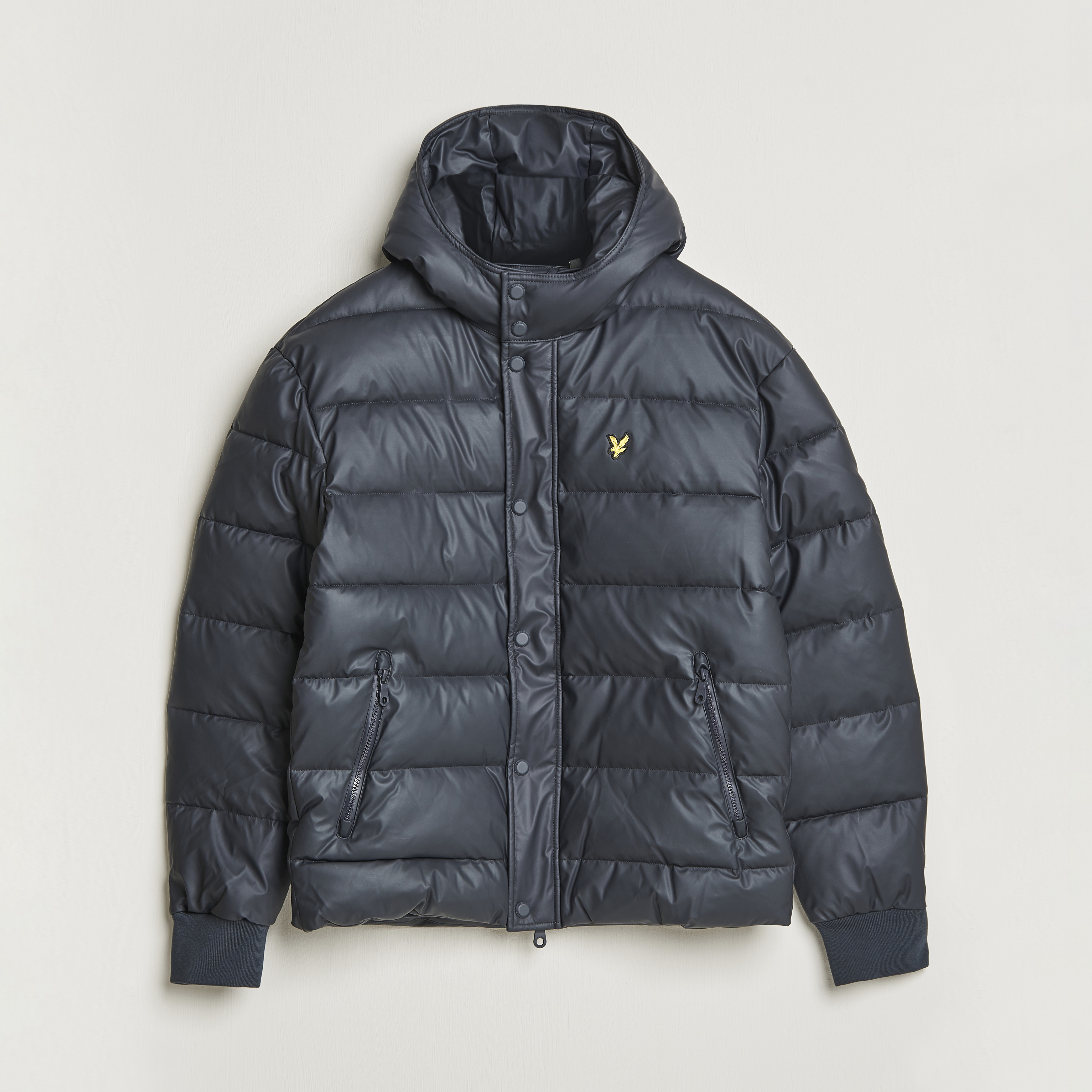 Lyle & Scott Rubberised Puffer Jacket Anniversary Gold at