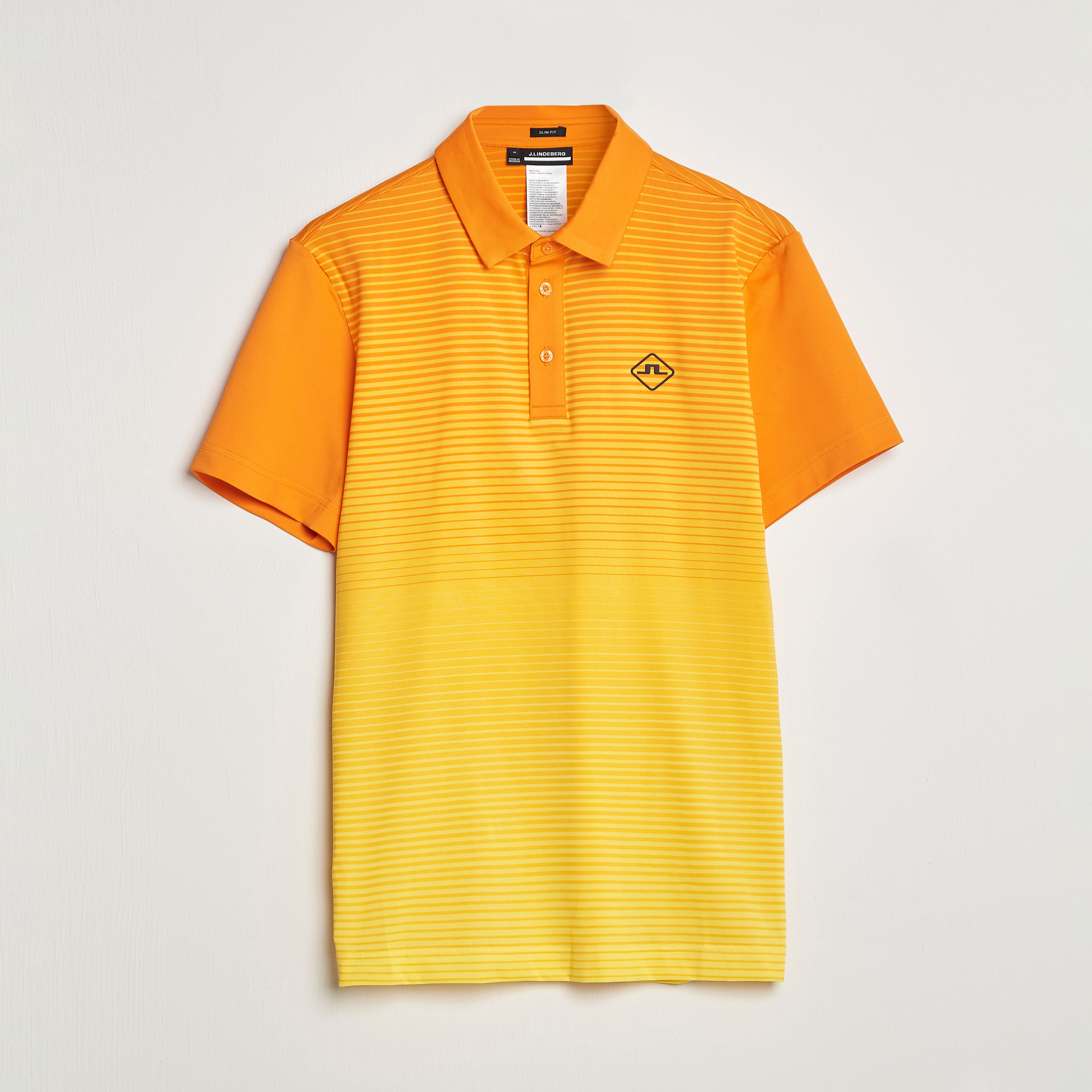 J.Lindeberg Lowell Faded Slim Fit Polo Russet Orange at CareOfCarl.com