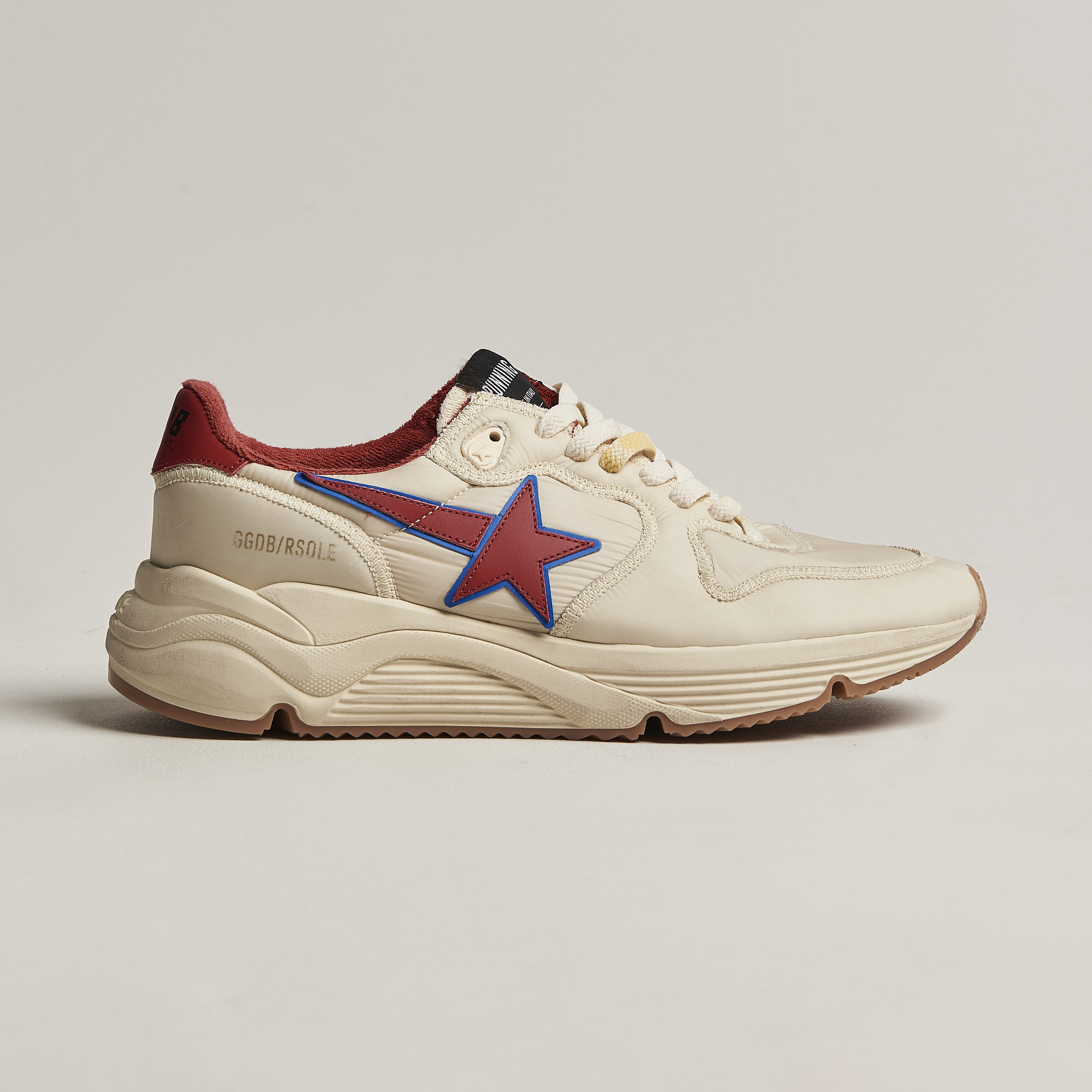 Golden Goose Deluxe Brand Running Sole Sneakers White/Red at CareOfCarl.com