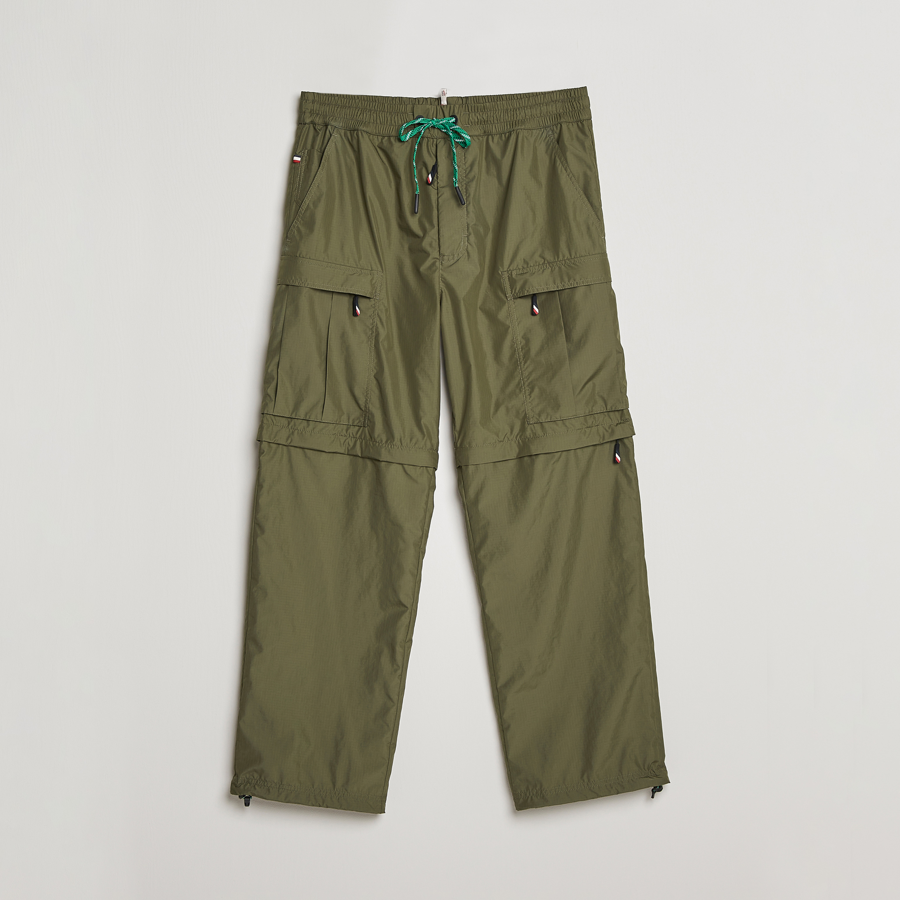 Moncler Grenoble Zip Off Cargo Pants Olive at CareOfCarl.com