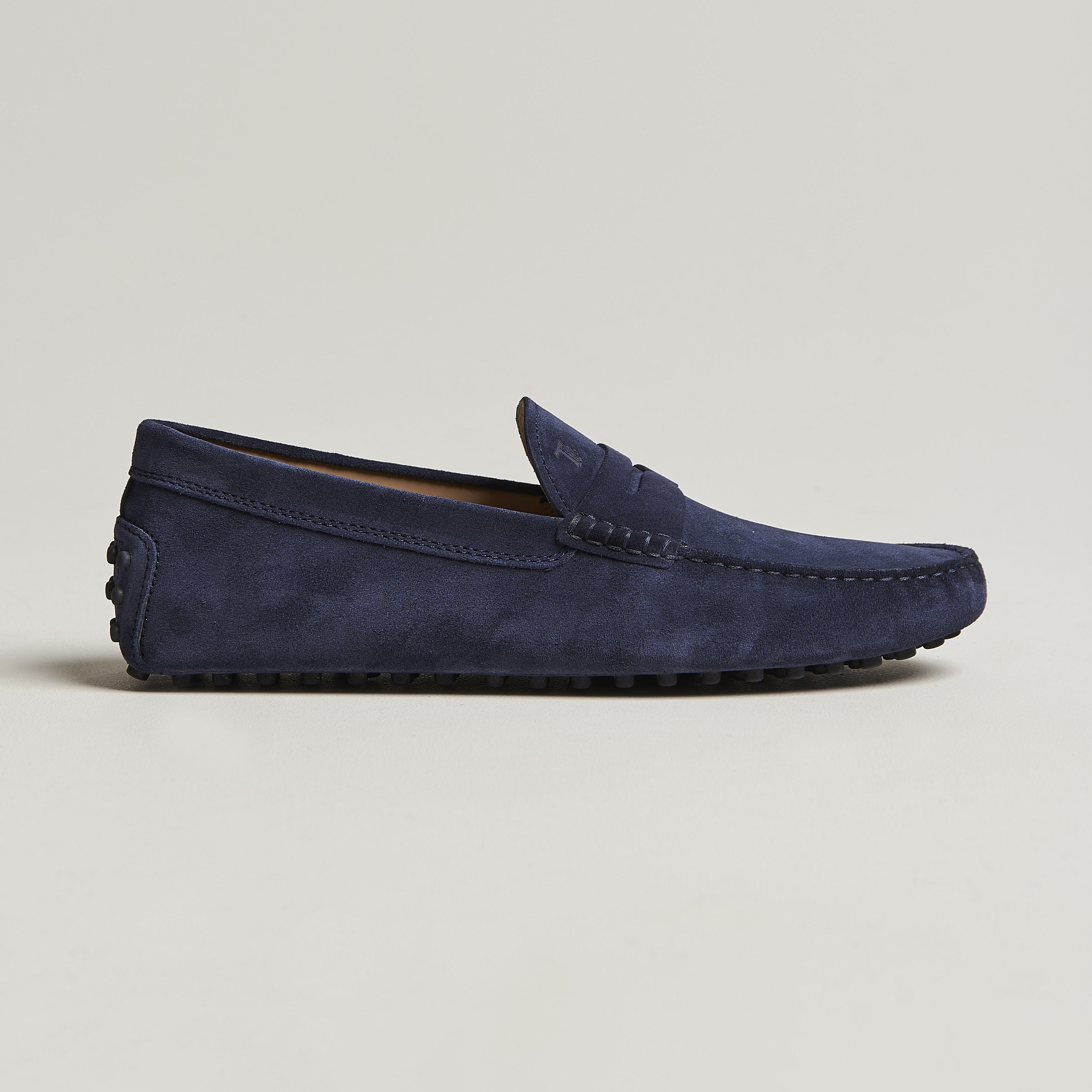 Tod's City Gommino Navy Suede at CareOfCarl.com