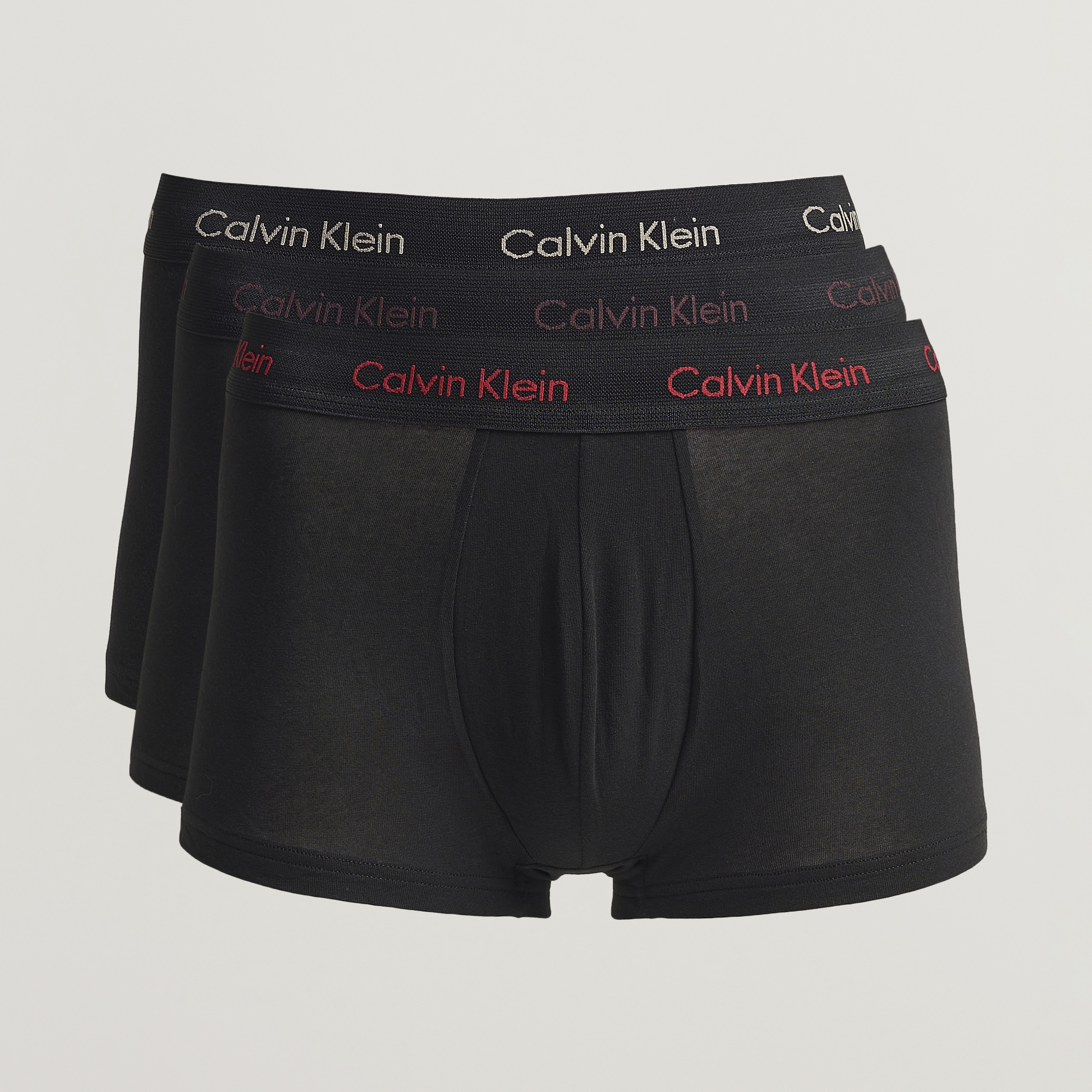 Calvin Klein Cotton Stretch Trunk 3-Pack Black at CareOfCarl.com