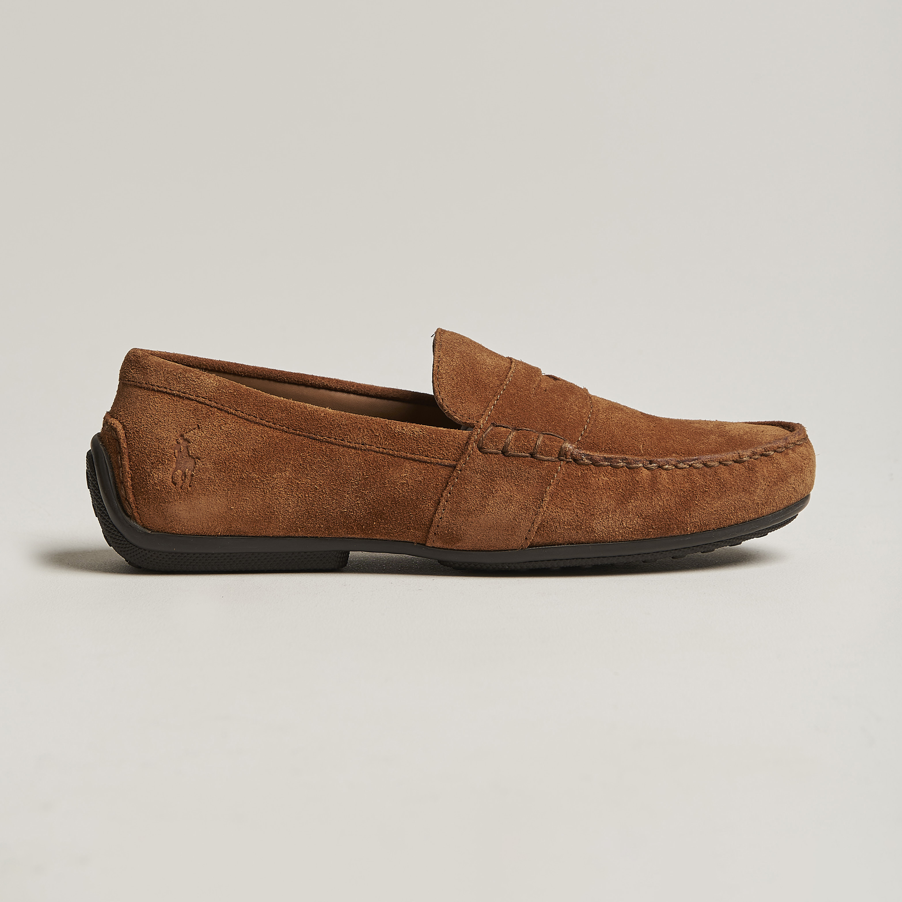 Polo Ralph Lauren Reynold Suede Driving Loafer Teak at CareOfCarl.com