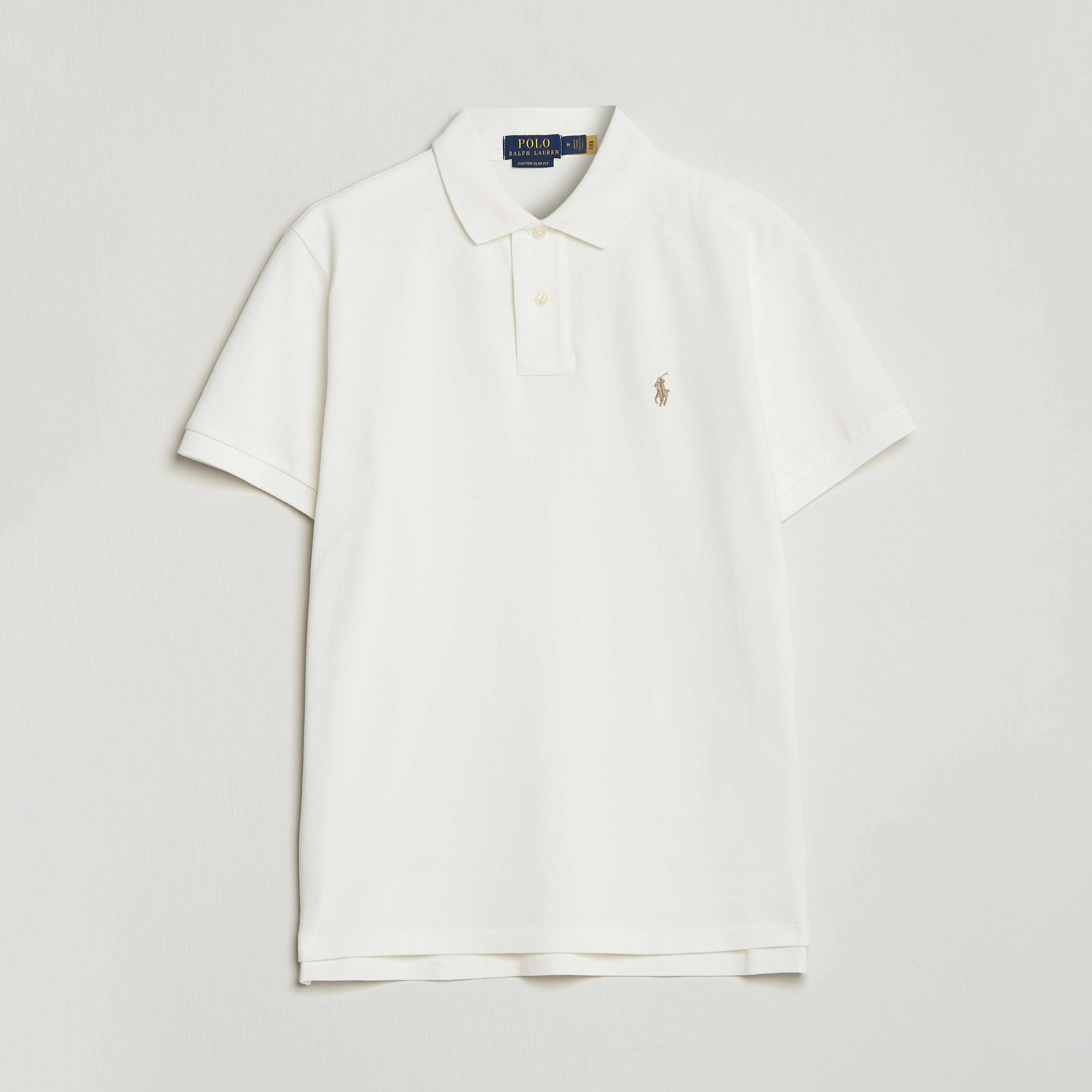 Polo Ralph Lauren Custom Slim Fit Polo Deckwash White at CareOfCarl.com