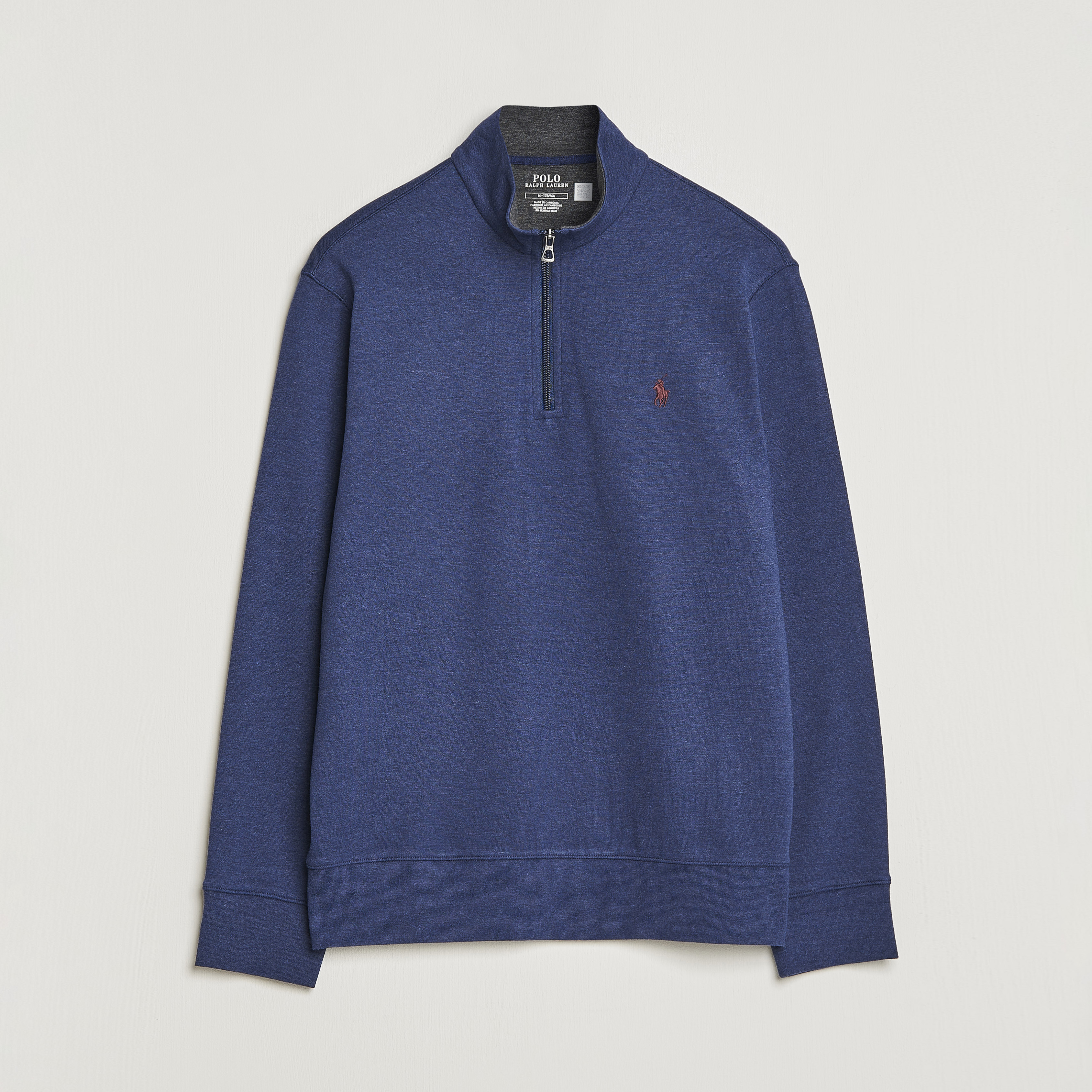 Polo Ralph Lauren Double Knit Half-Zip Sweater Spring Navy