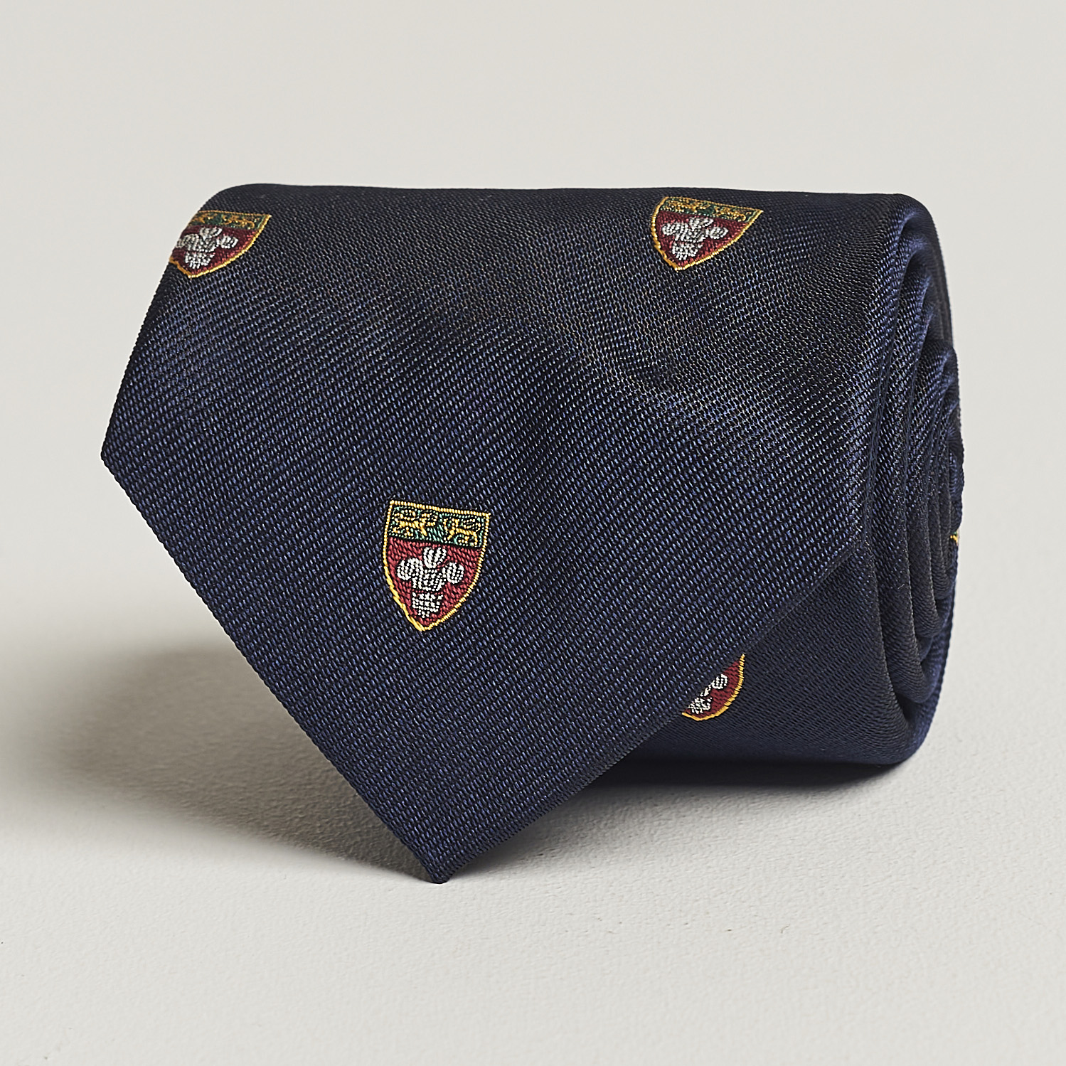 NWT Ralph Lauren Crest-Print Silk Tie Made in deals Italy $125