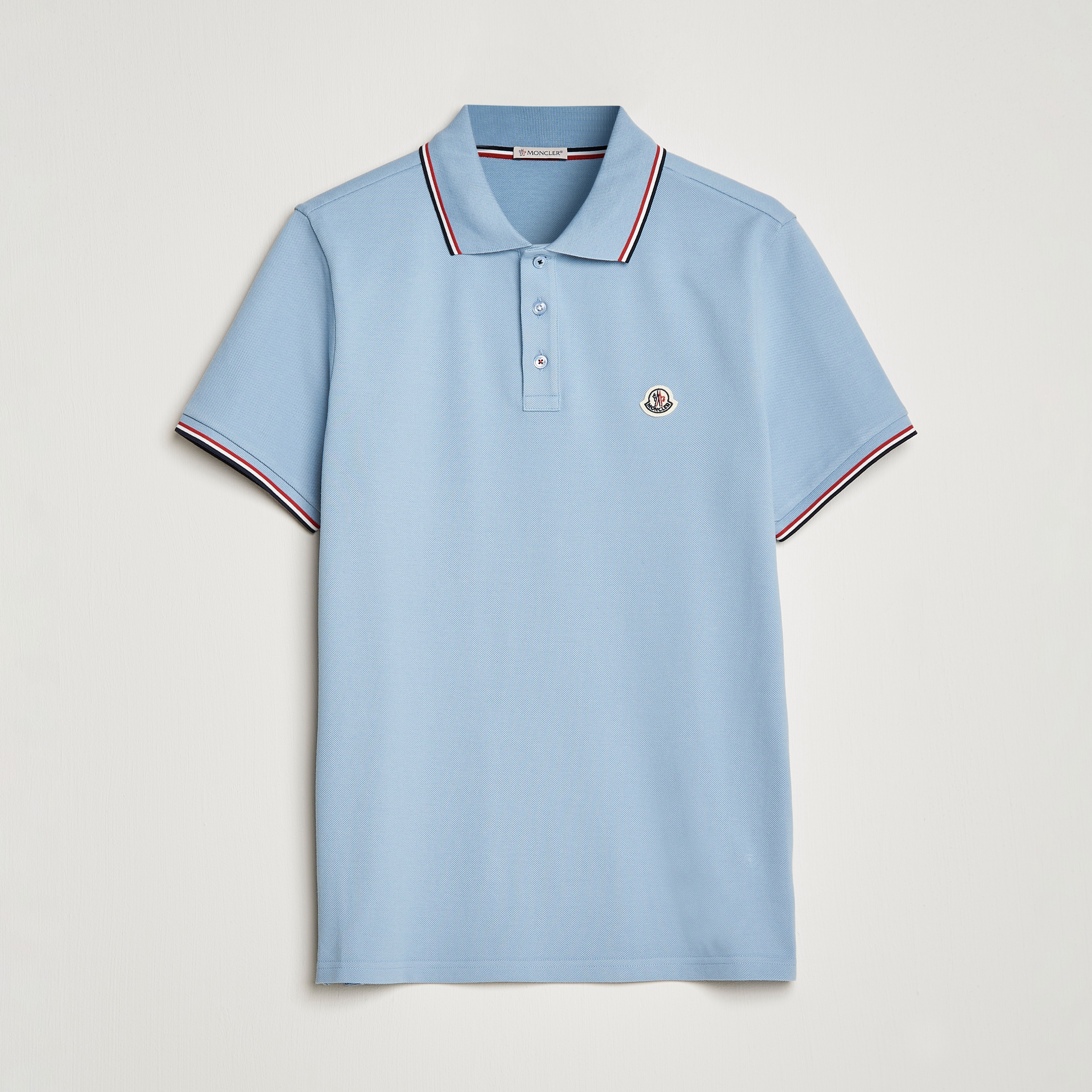 Light blue sale moncler polo