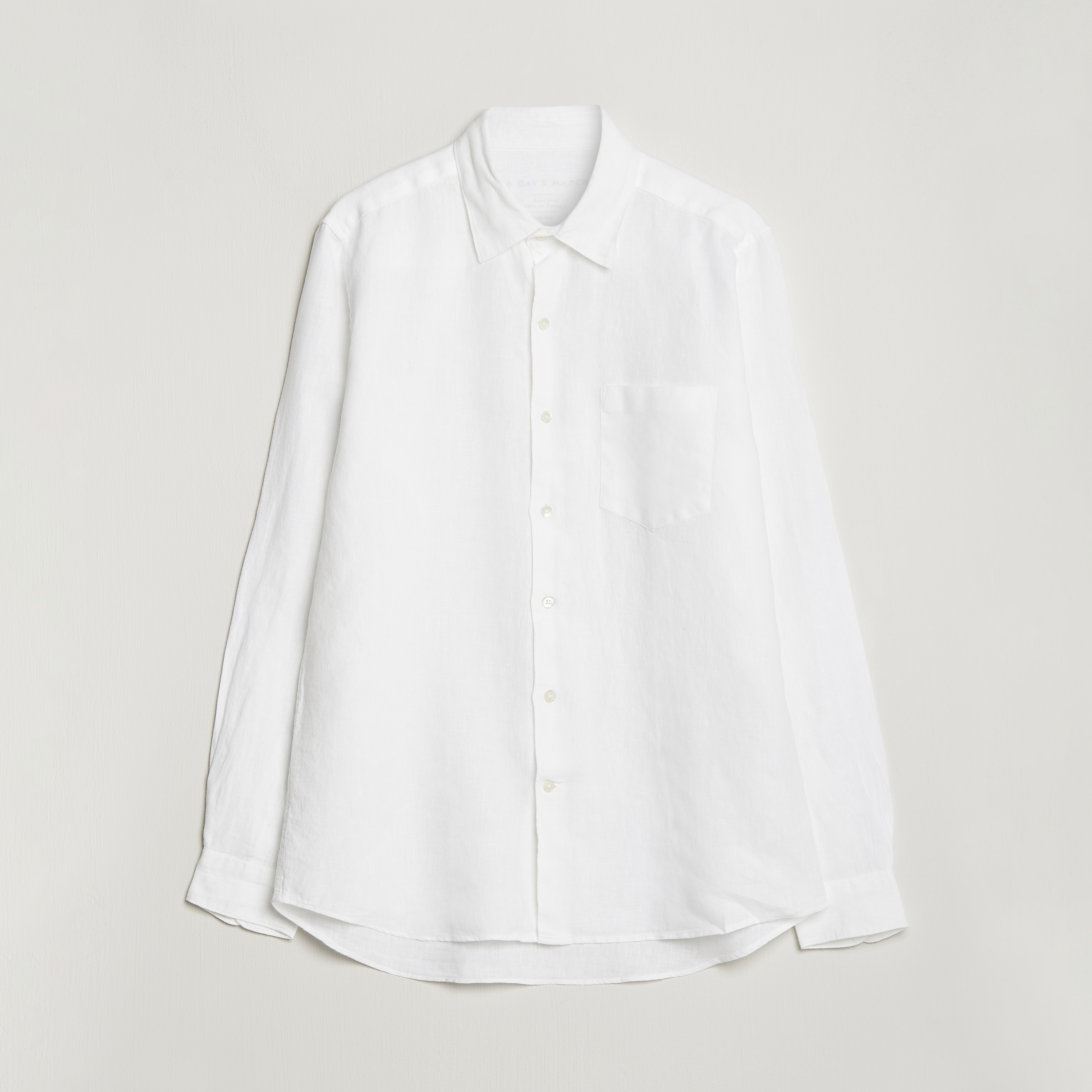 A Day's March Abu Linen Shirt White at CareOfCarl.com