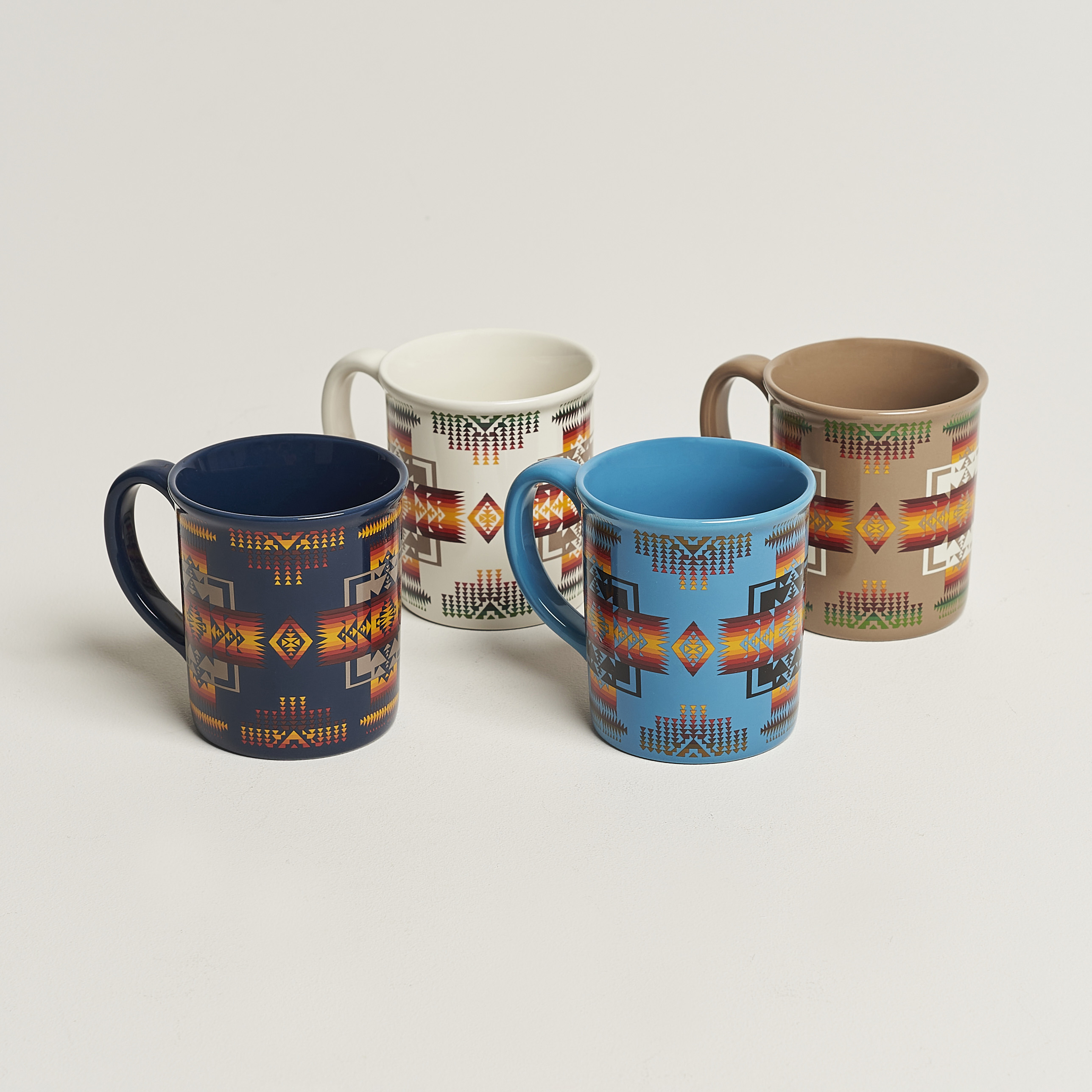 Pendleton Ceramic Mug Set 4-Pack Chief Joseph Mix at