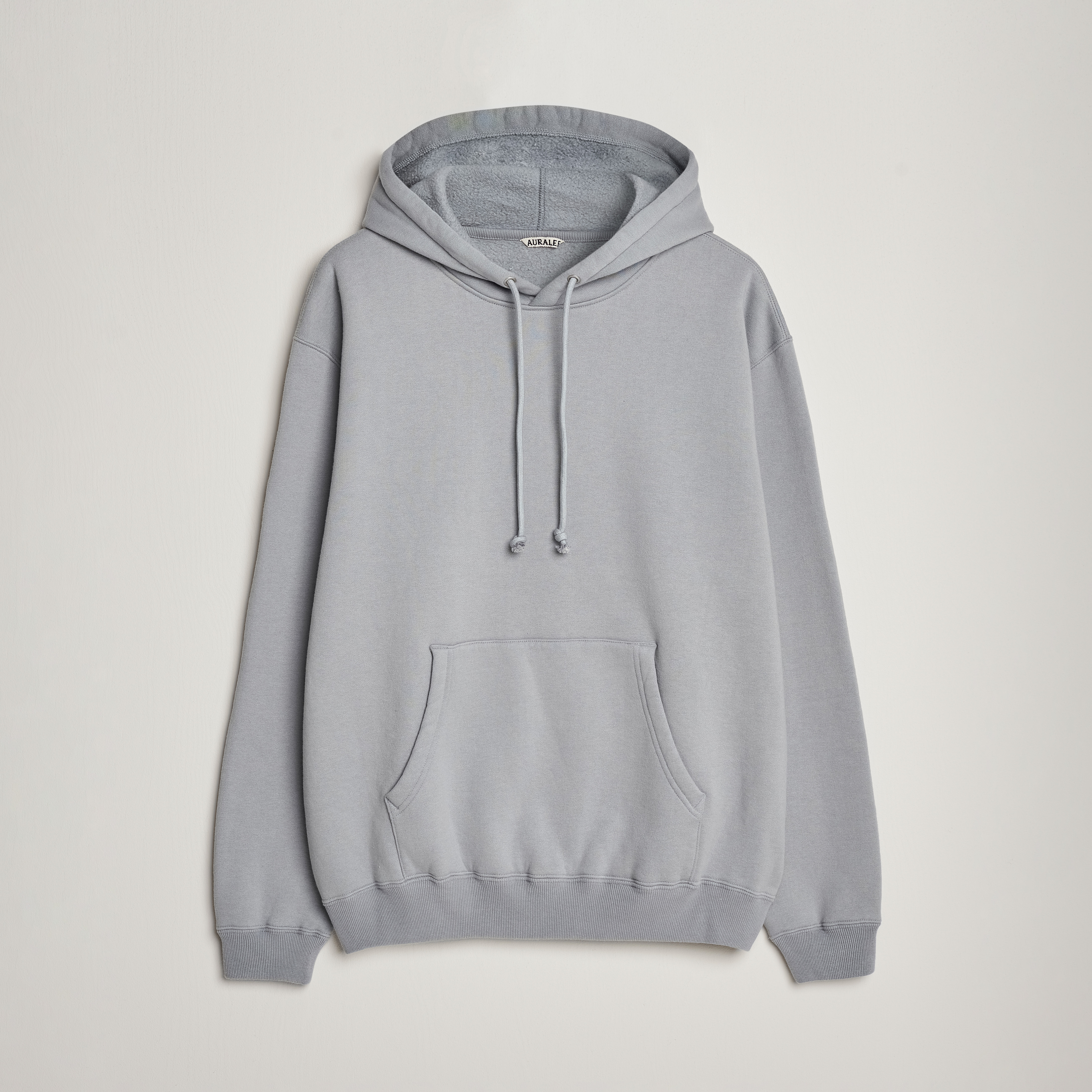 Auralee Smooth Soft Sweat Hoodie Blue Gray at CareOfCarl.com