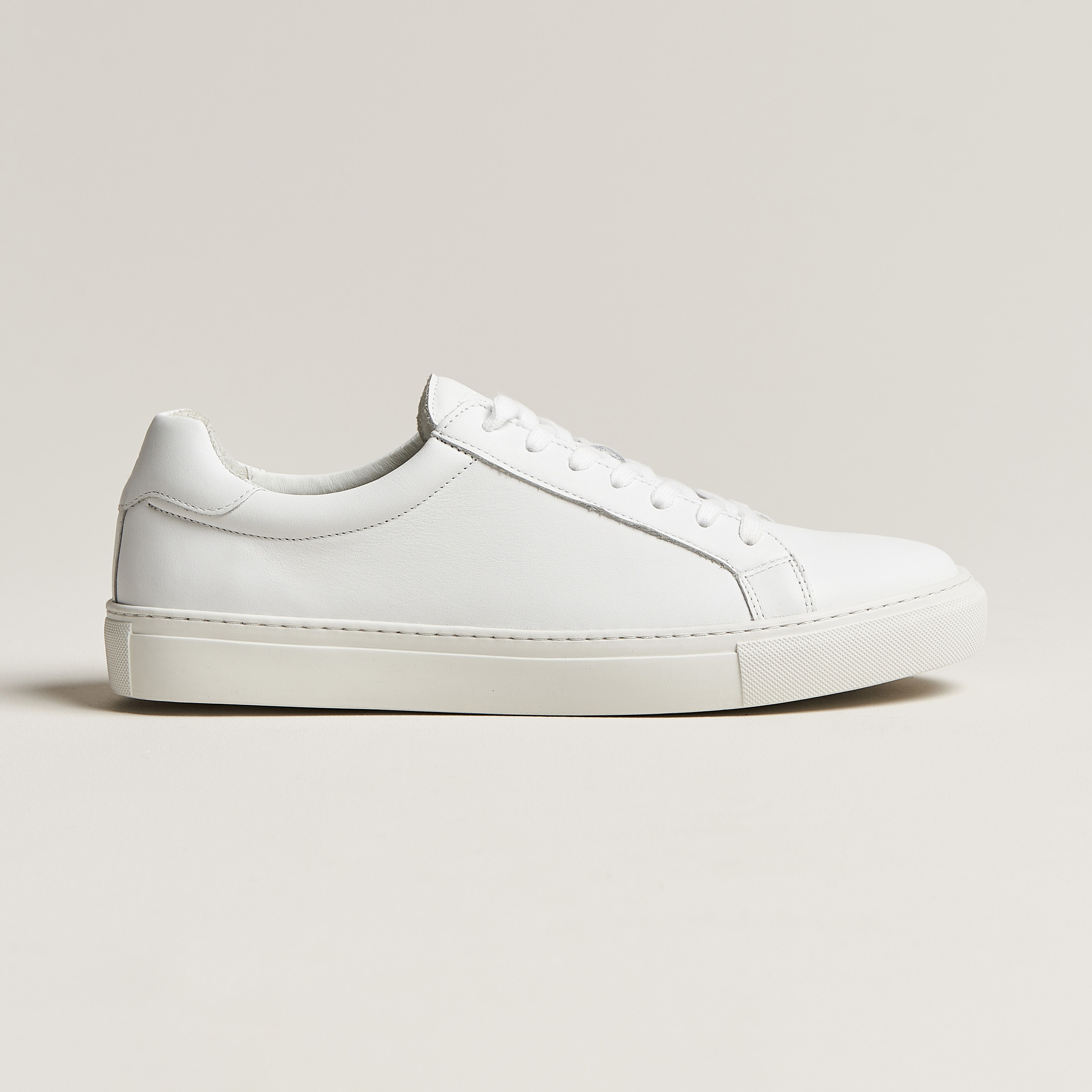 Samsøe Samsøe Saharry Leather Sneakers White at CareOfCarl.com