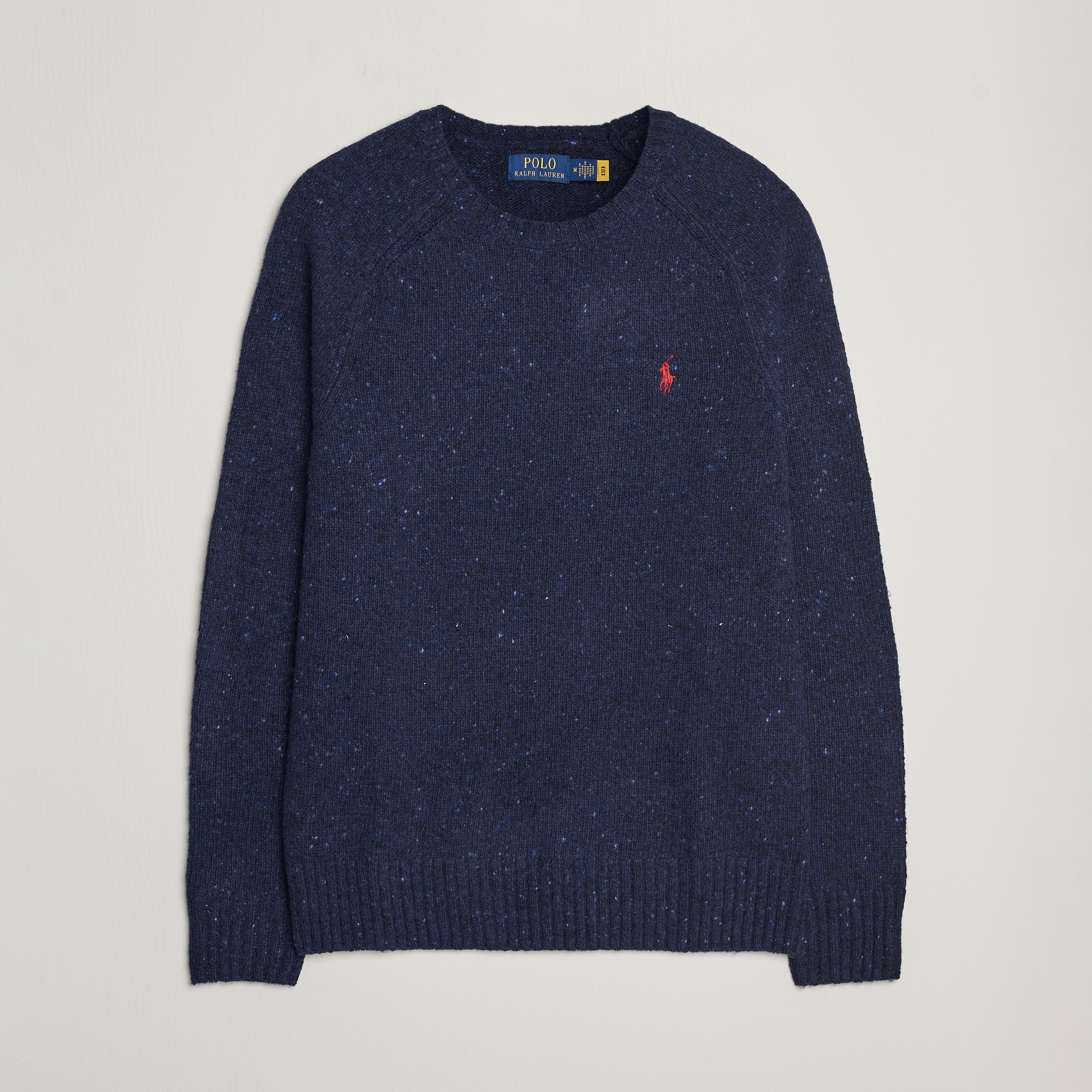 Polo Ralph Lauren Wool Knitted Donegal Sweater Ancient Navy at