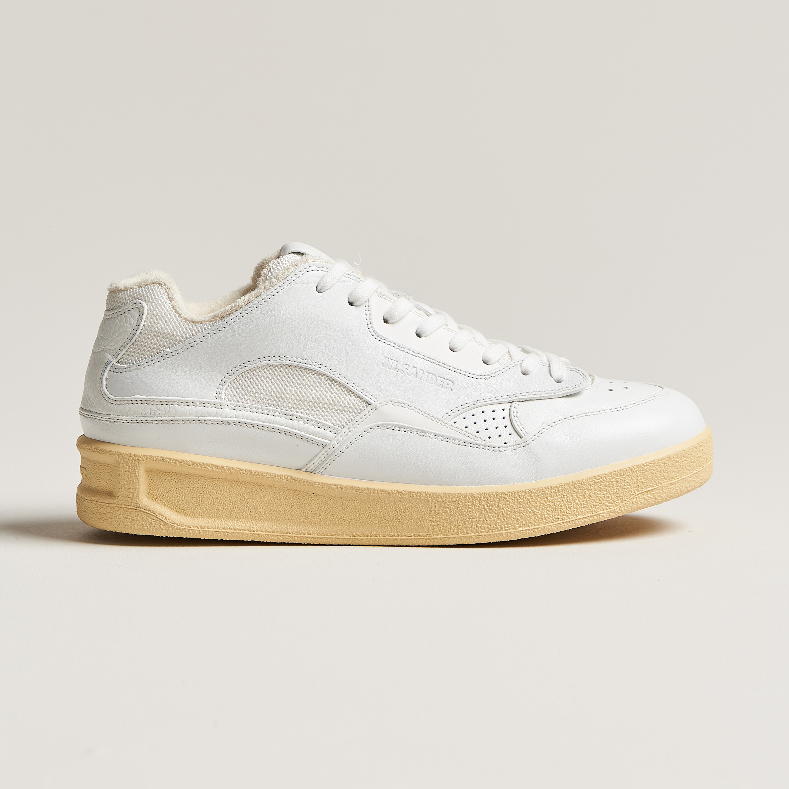 Jil Sander Low Basket Sneakers White at CareOfCarl.com