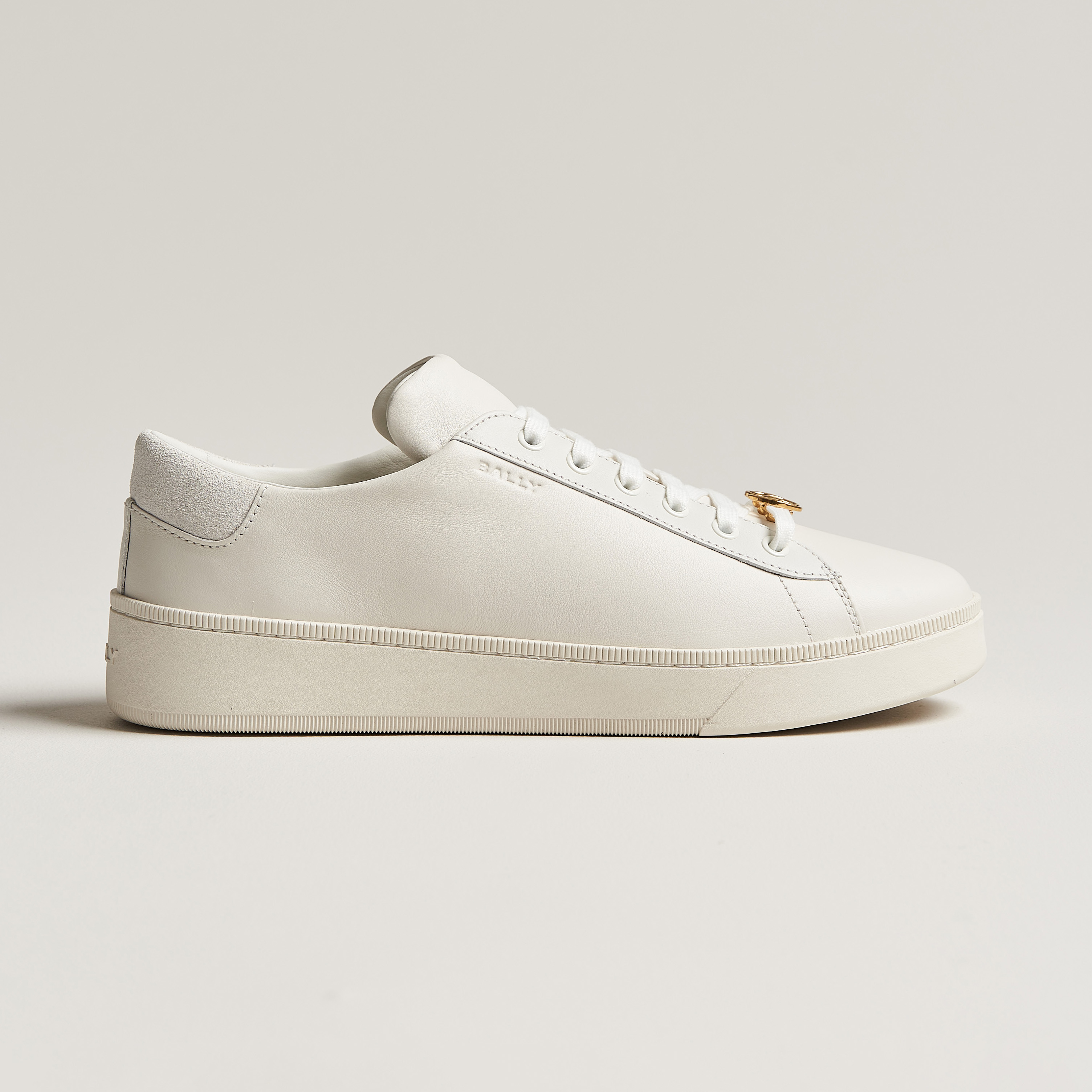 Bally Ryver Leather Sneaker White at CareOfCarl.com