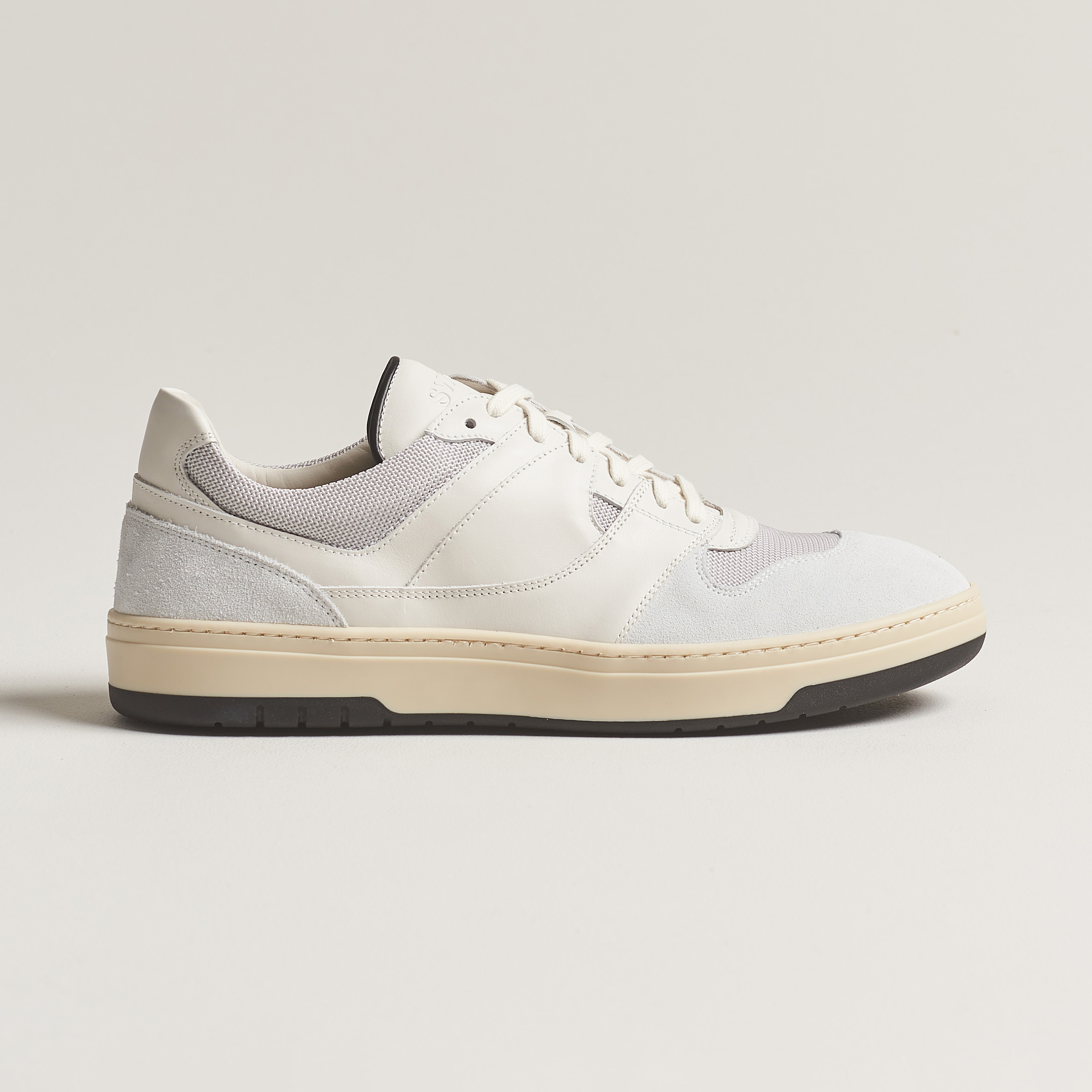 Sweyd Net Suede/Leather Sneaker White/Grey at CareOfCarl.com