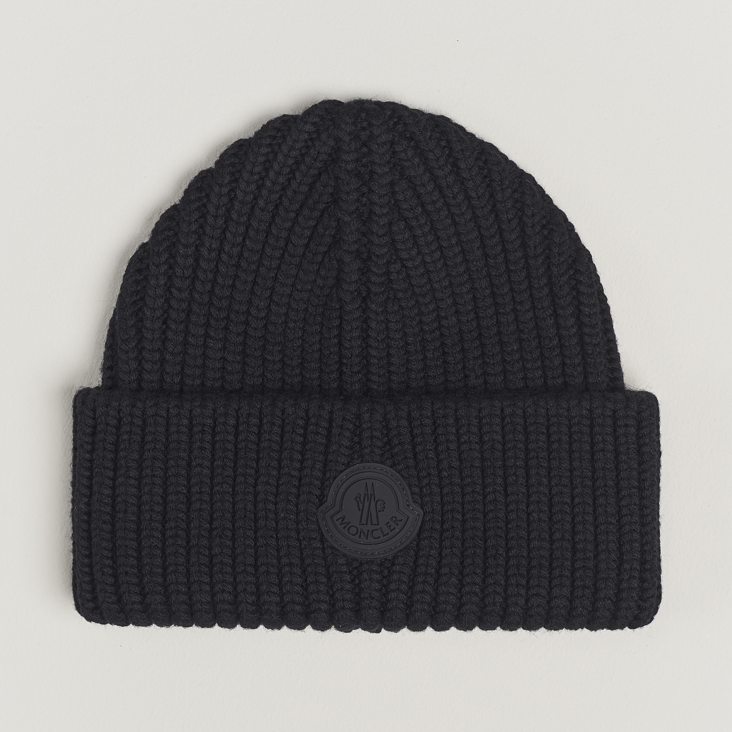 Black outlet moncler beanie