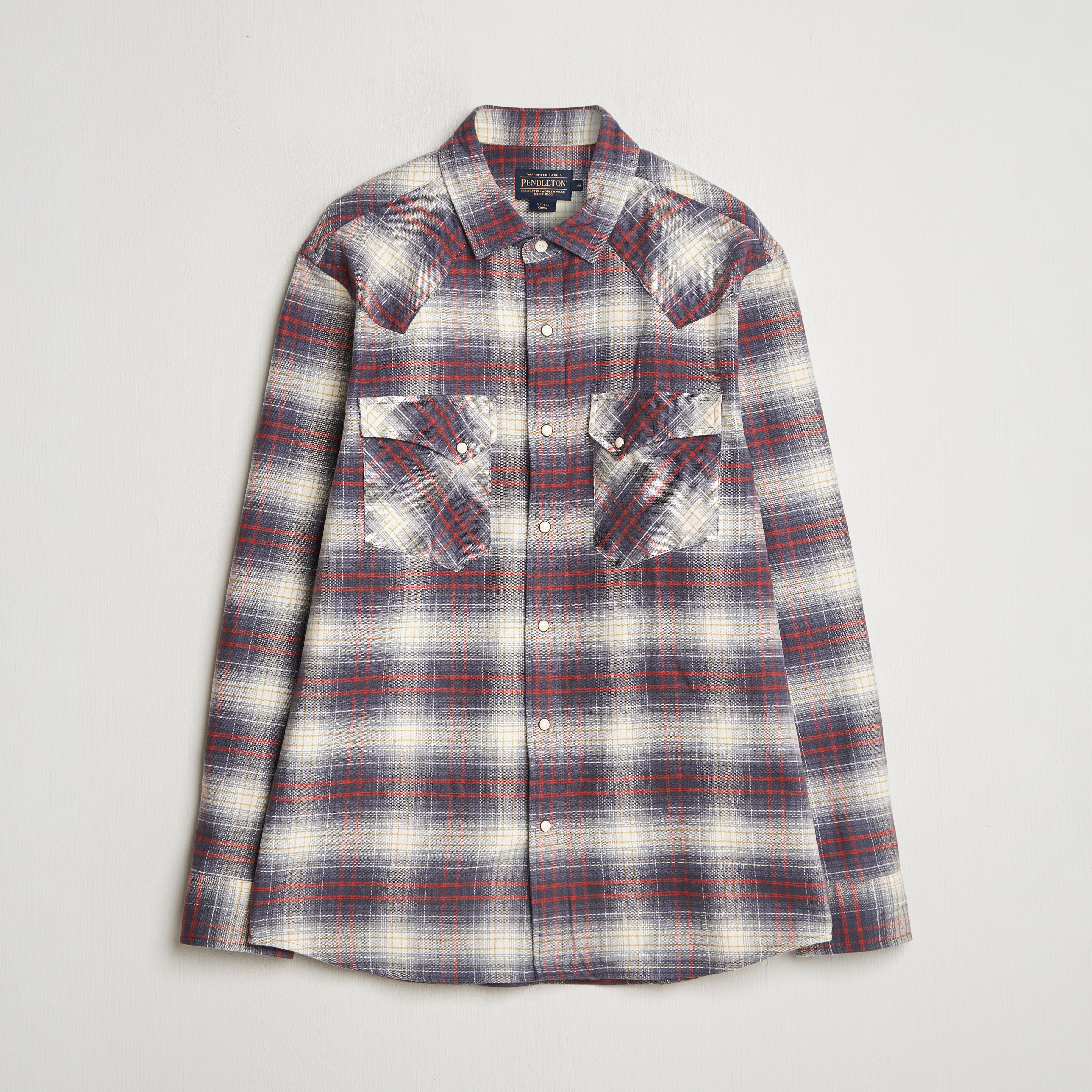 Pendleton Half outlet Zip Check Western Wool XL