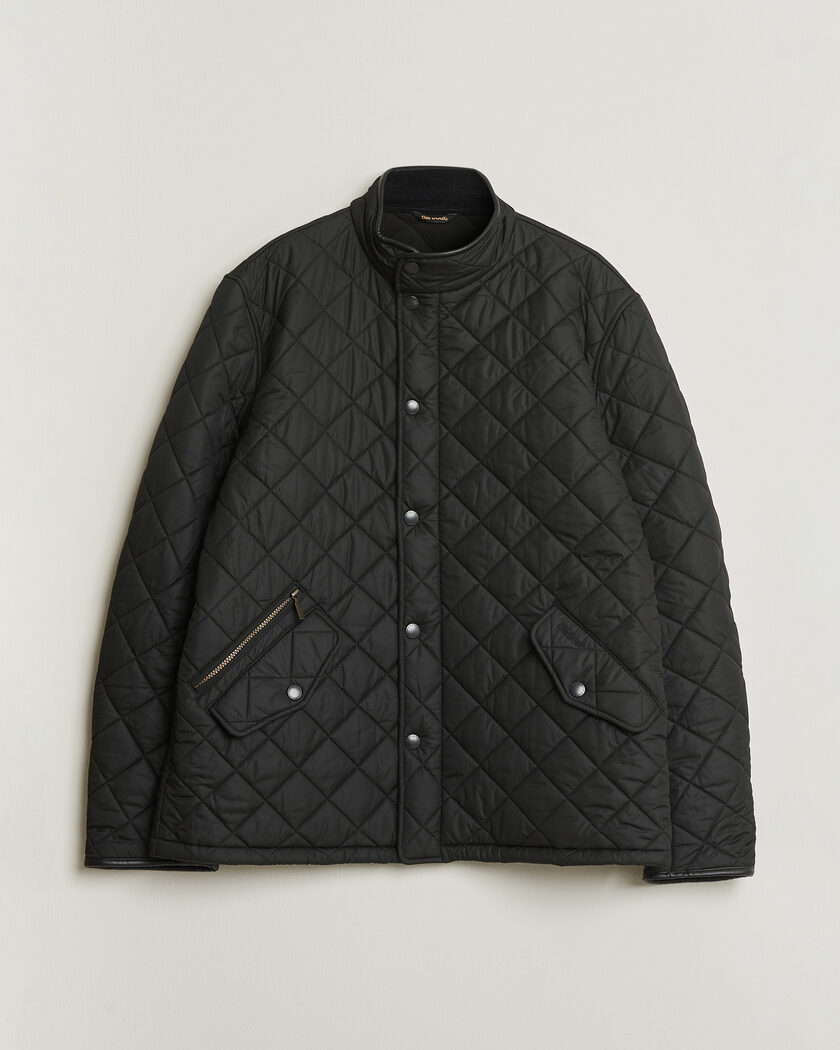 Pre-owned Barbour Lifestyle Powell Quilted Jacket Black XXL – Black