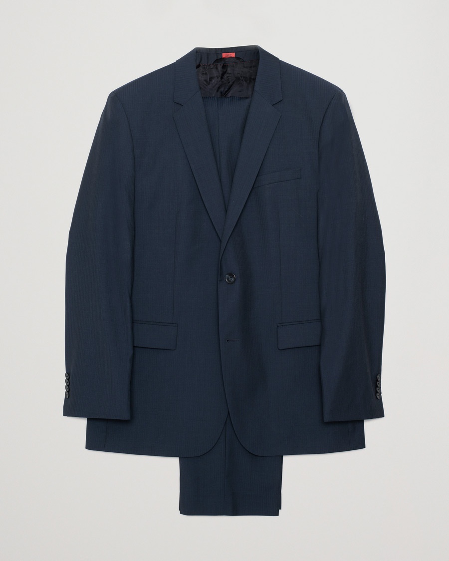 Pre-owned Hugo Aeron/Hamen Suit Navy 54 – Blue