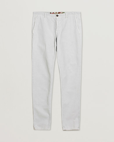 Pre-owned Incotex Slim Fit Stretch Slacks Light Grey W35 – Grey