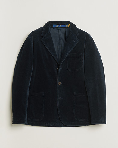 Pre-owned Polo Ralph Lauren Corduroy Stretch Blazer Aviator Navy UK38 - EU48 – Blue