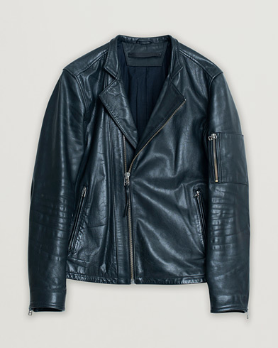 Pre-owned Tiger of Sweden Rikki Leather Jacket Black M – Black