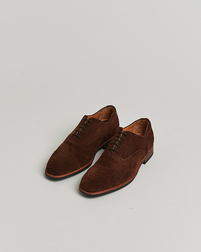Pre-owned Myrqvist Strömsö Oxford Brogue Brown Suede UK7 - EU41 – Brown