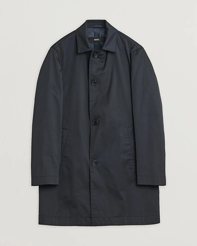 Pre-owned Hugo Boss Water Repellent Car Coat Navy 48 – Blue