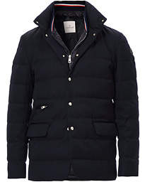 moncler bess down blazer navy