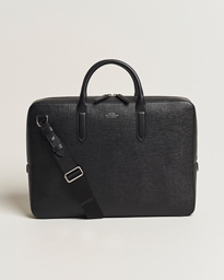 Smythson Panama Lightweight Briefcase Forest Green at