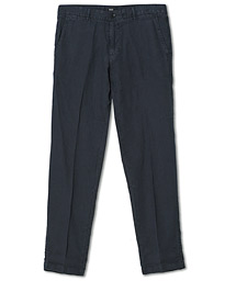 BOSS Crigan Linen Pants Dark Blue