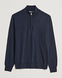  Merino Wool Half Zip Navy