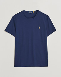 Polo Ralph Lauren Luxury Pima Cotton Crew Neck T-Shirt Fog Blue