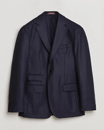  Keith Flannel Suit Blazer Navy