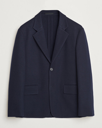  Unconstructed Wool Blazer Navy