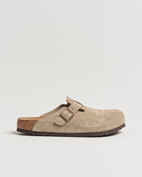  Boston Soft Footbed Taupe Suede