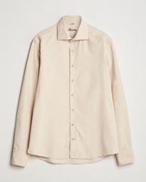  Slimline Cut Away Cord Shirt Beige