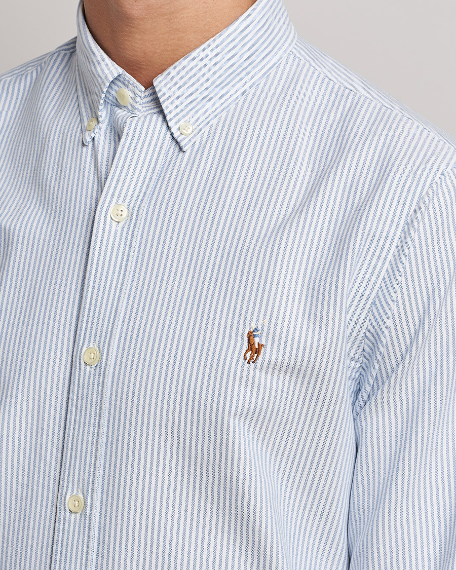Polo Ralph Lauren Slim Fit Shirt Oxford Stripes Blue at 