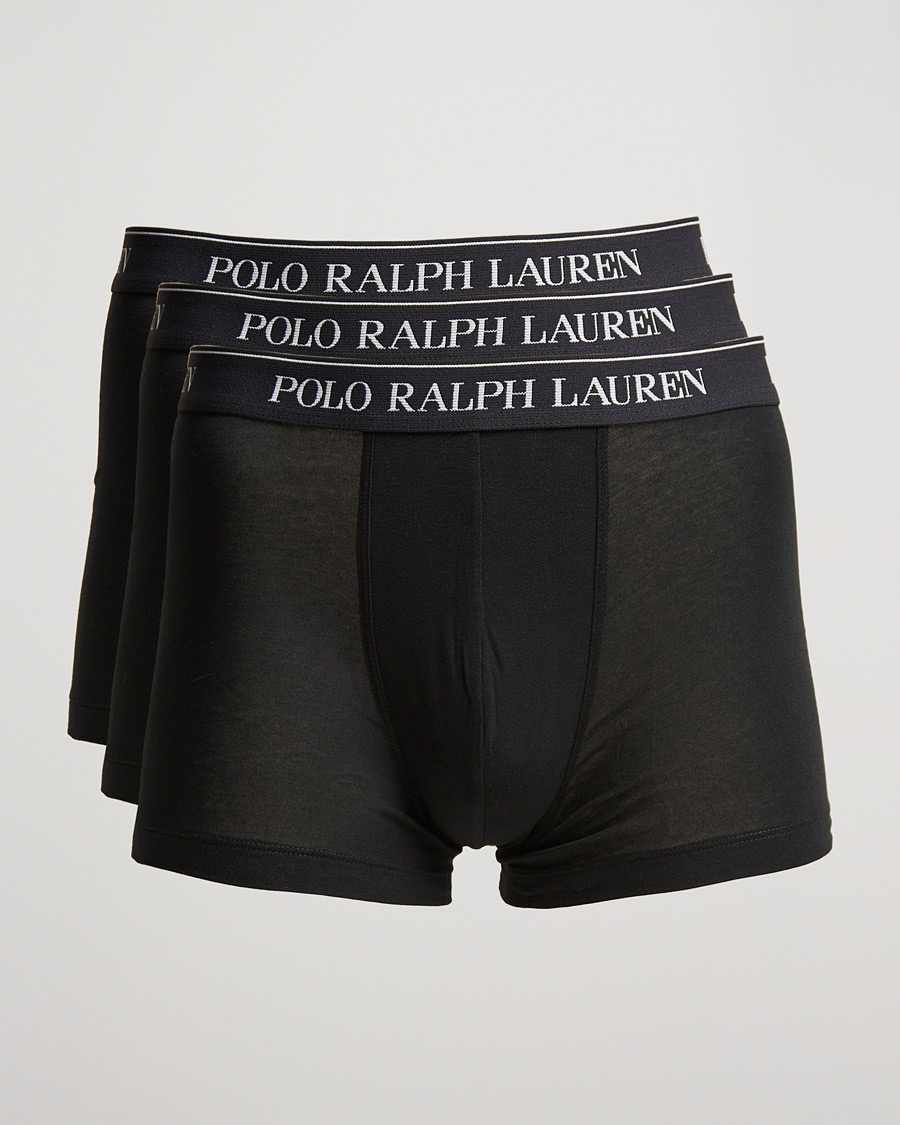Polo Ralph Lauren Men's 5 Pack Classic Fit Boxer Briefs, Black, Large