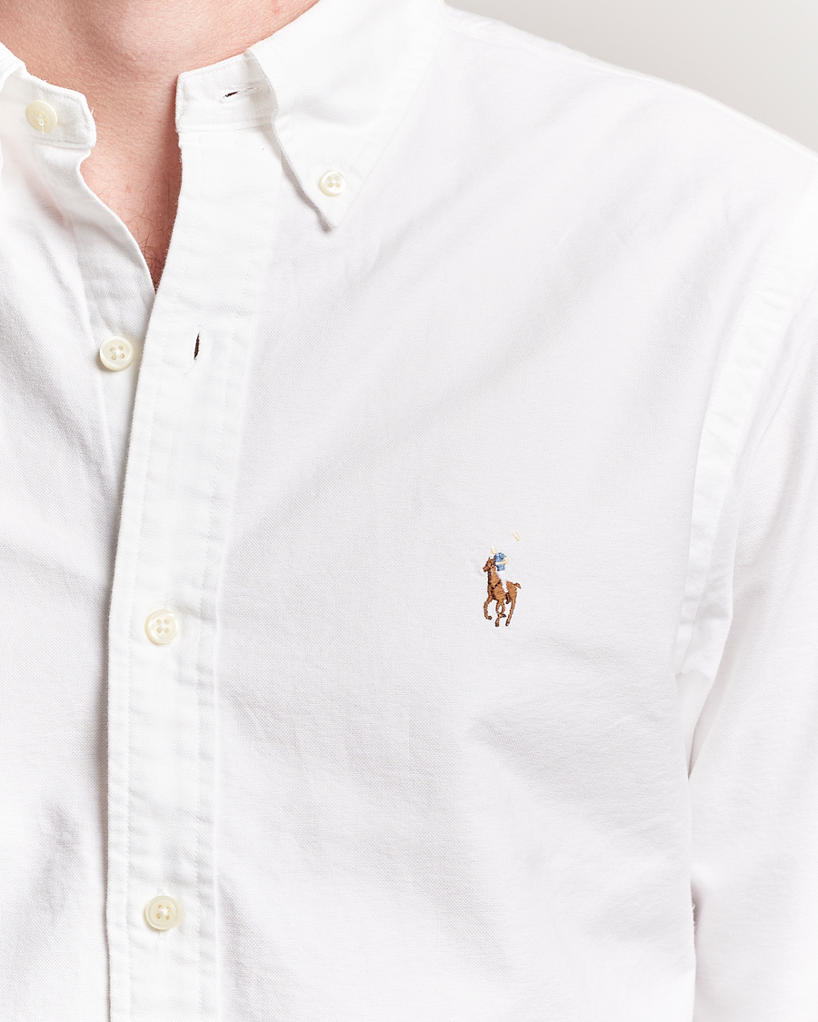 Men | Shirts | Polo Ralph Lauren | Custom Fit Oxford Shirt White