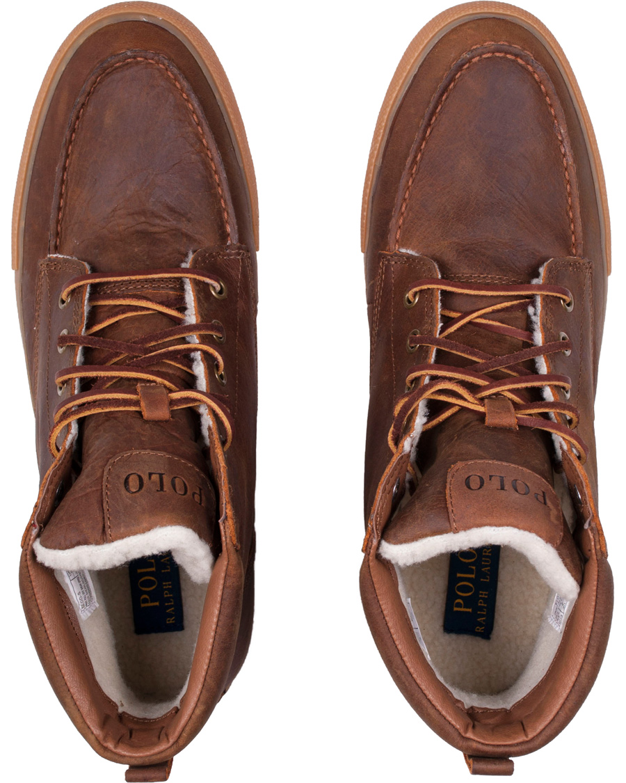 Polo tedd leather sneaker fashion boots