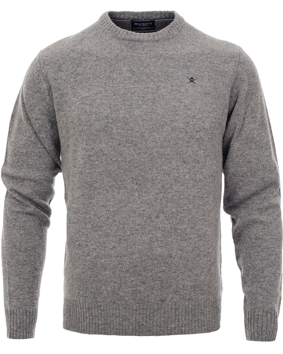 Hackett Lambswool Crew Pullover Sweater in Blue for Men